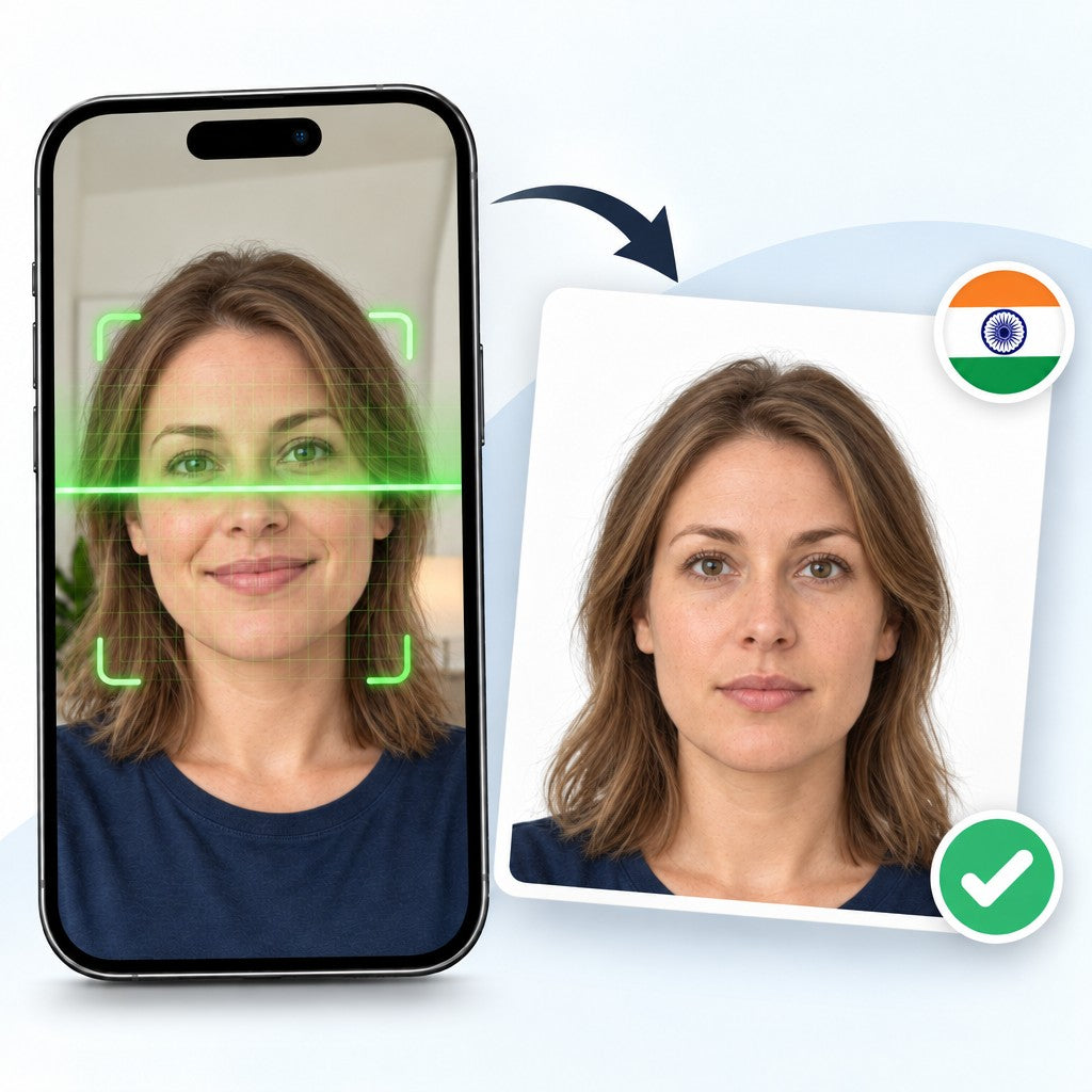 Foto para e-Visa de la India
