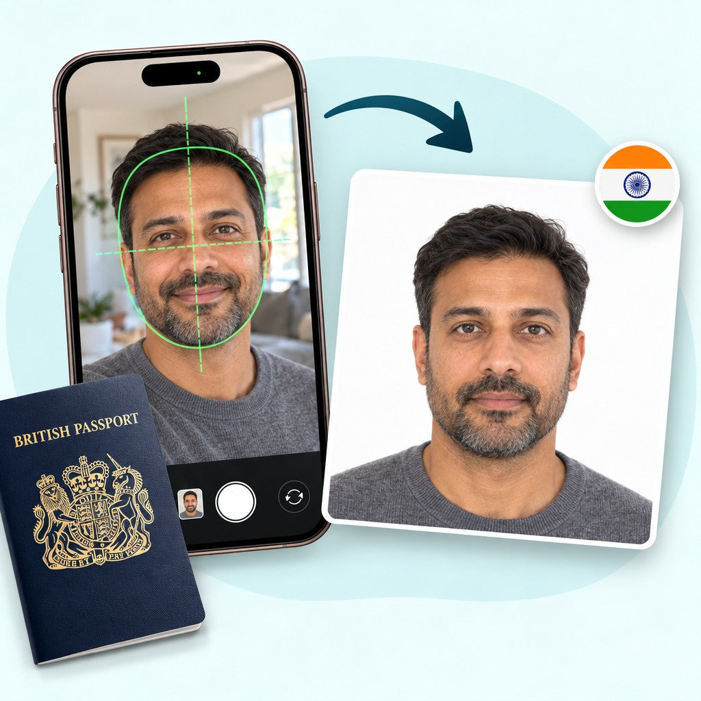 Foto para e-Visa de la India
