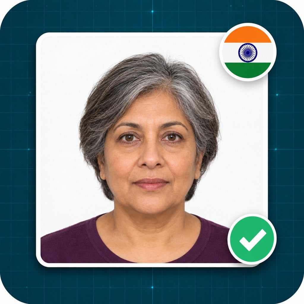 Foto para e-Visa de la India