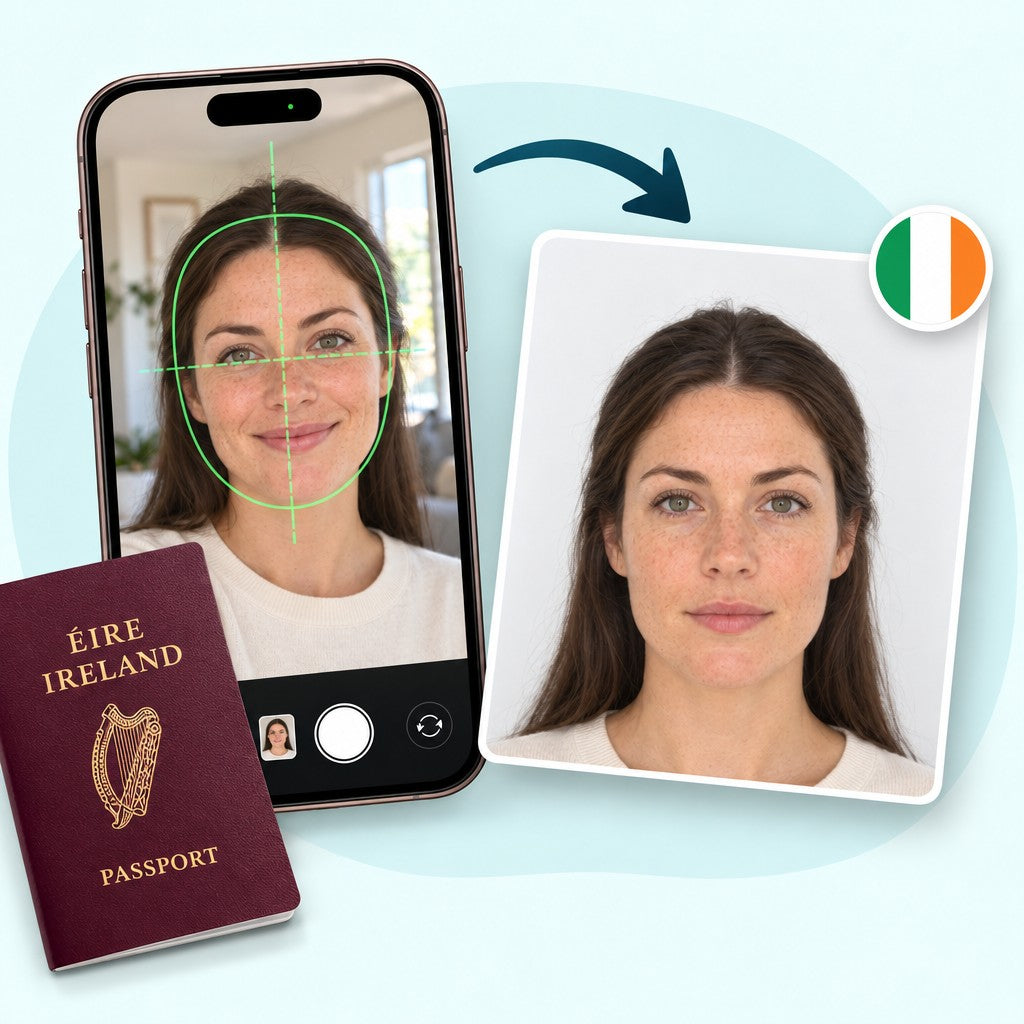 Foto para pasaporte irlandés