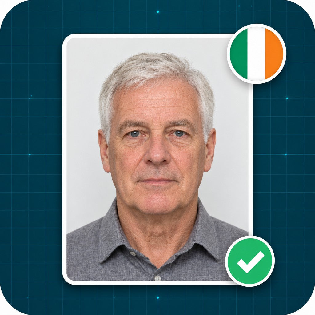 Foto para pasaporte irlandés