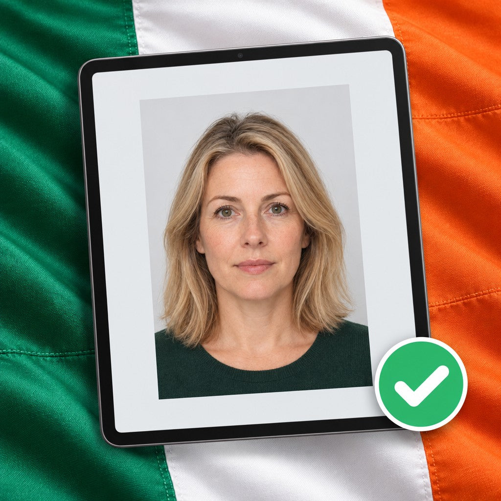 Foto para pasaporte irlandés