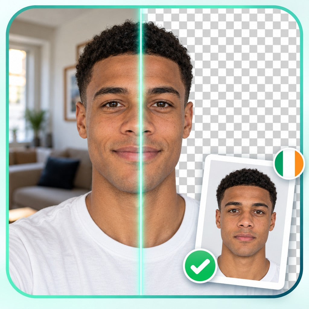 Foto para pasaporte irlandés