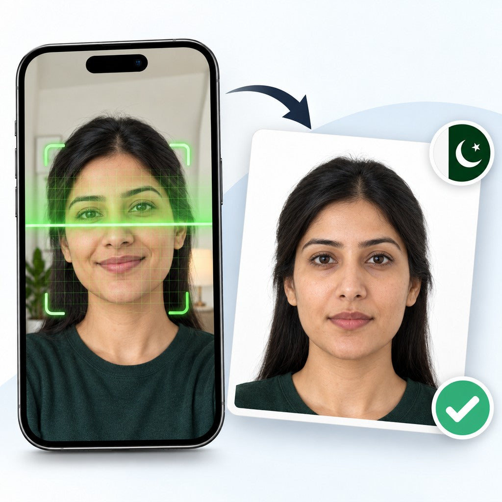 Foto para pasaporte de Pakistán