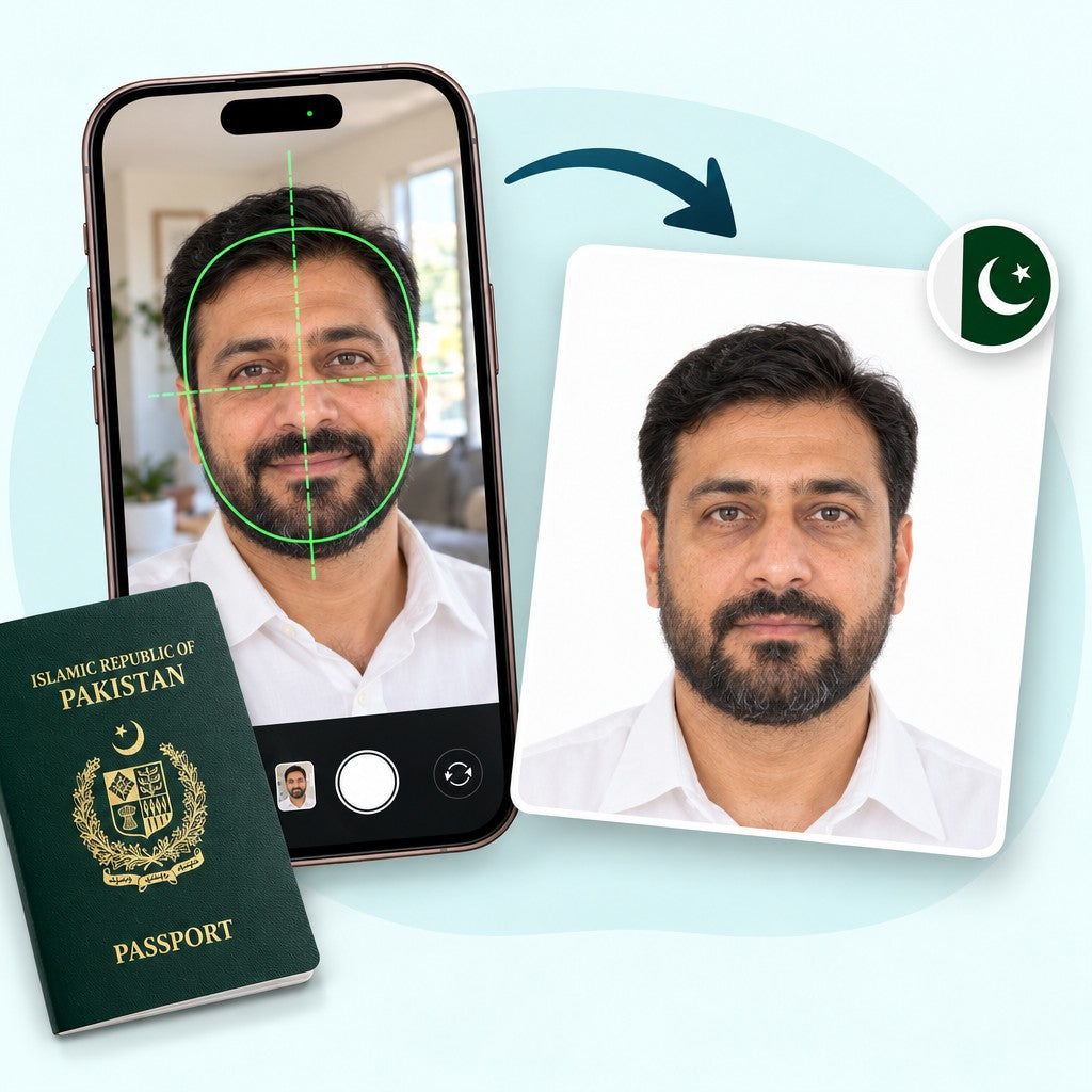 Foto para pasaporte de Pakistán
