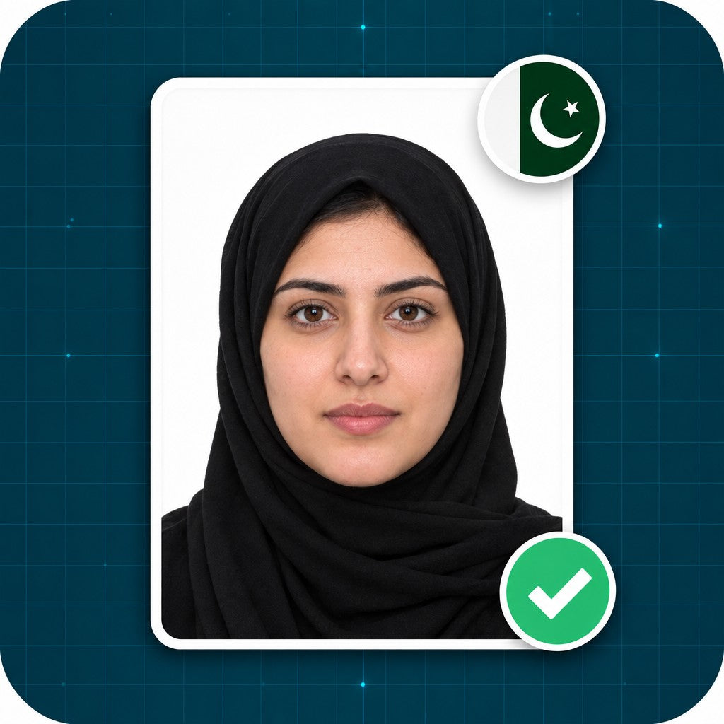 Foto para pasaporte de Pakistán