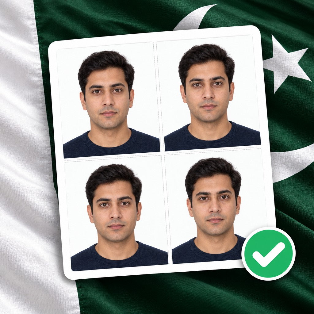 Foto para pasaporte de Pakistán