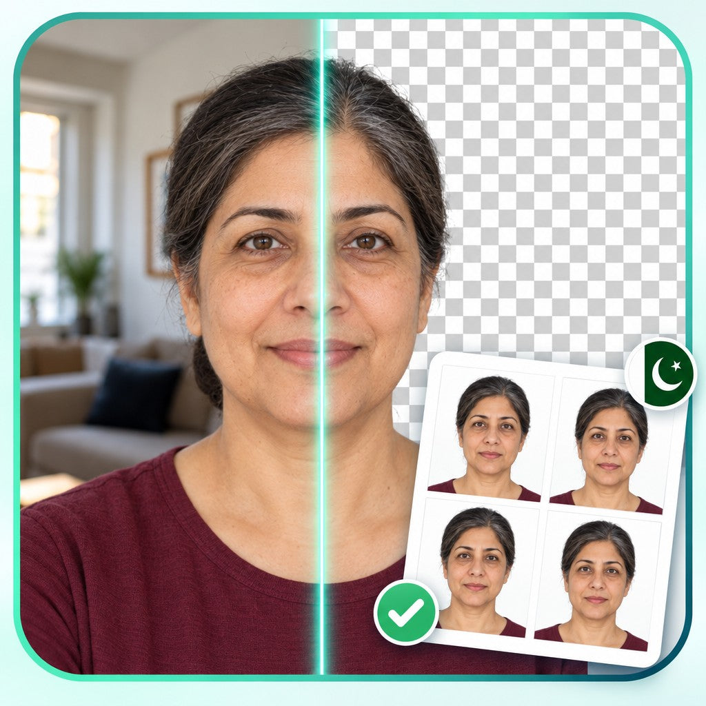 Foto para pasaporte de Pakistán