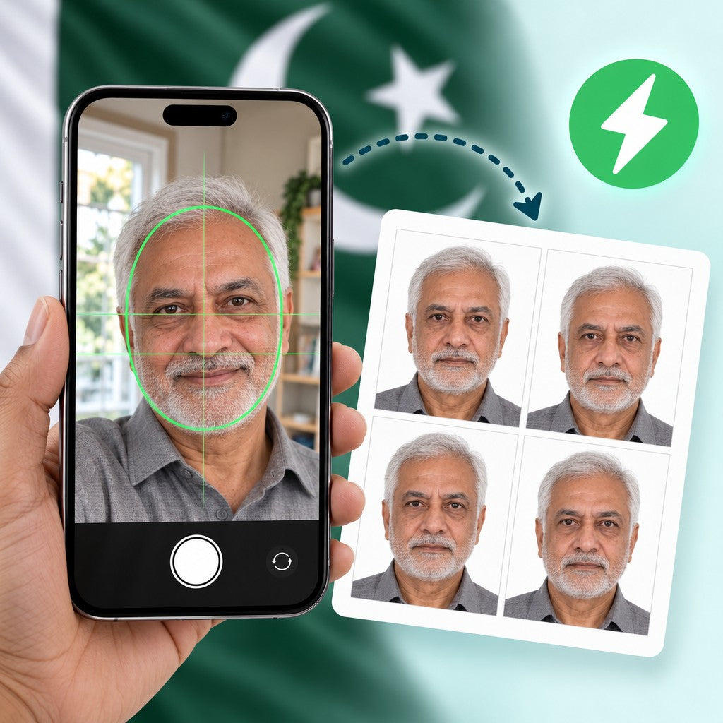 Foto para pasaporte de Pakistán