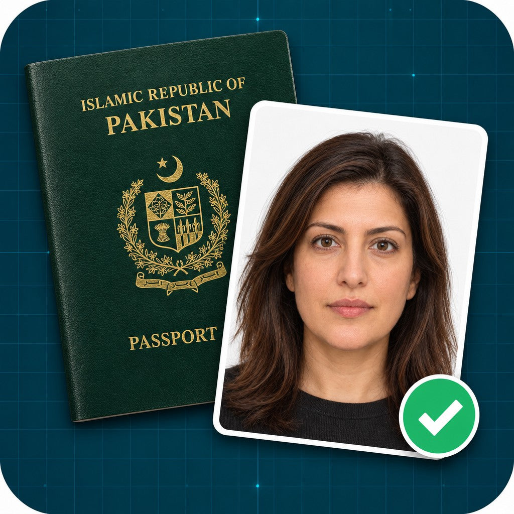 Foto para pasaporte de Pakistán