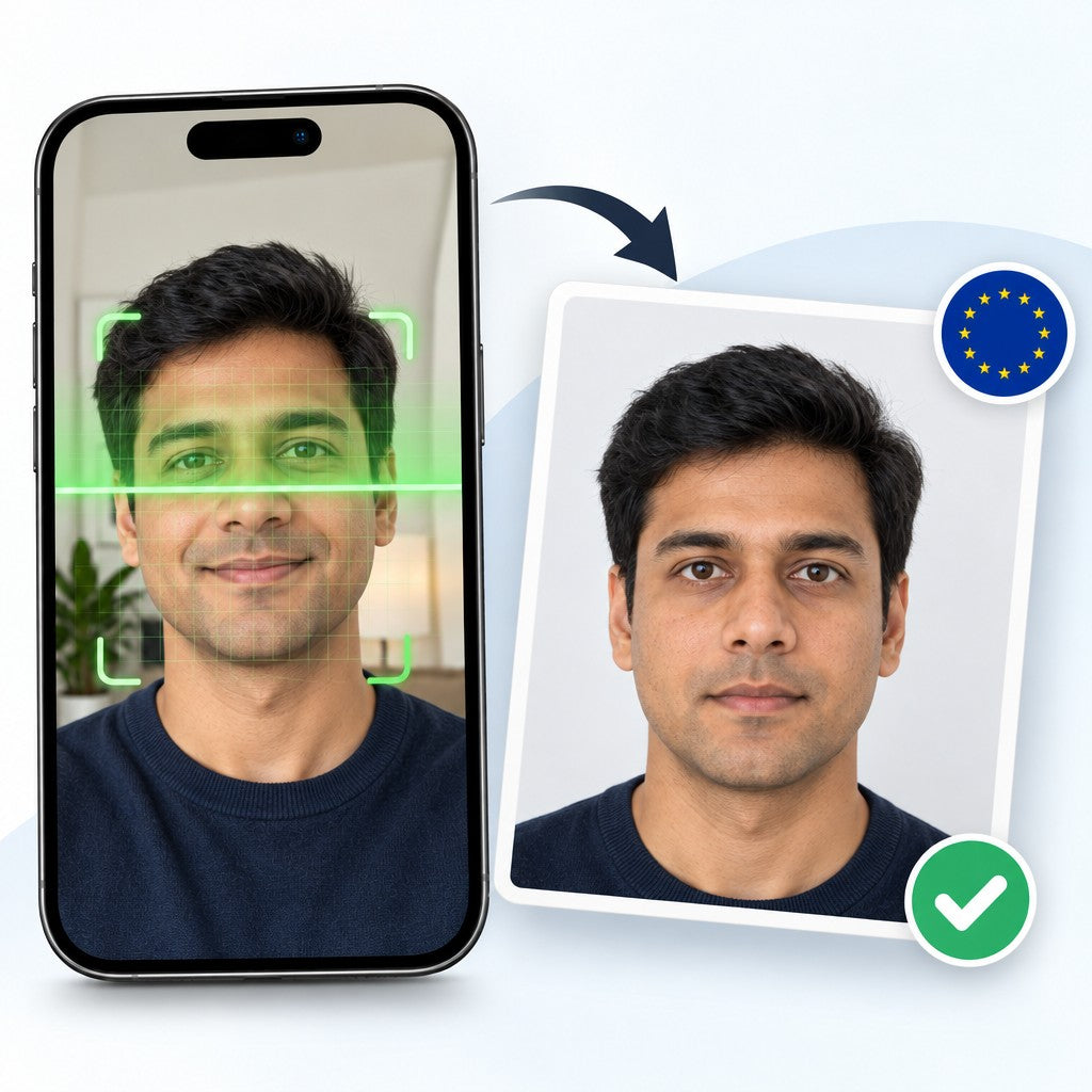 Foto para visa Schengen
