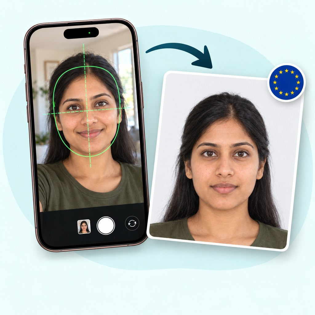 Foto para visa Schengen