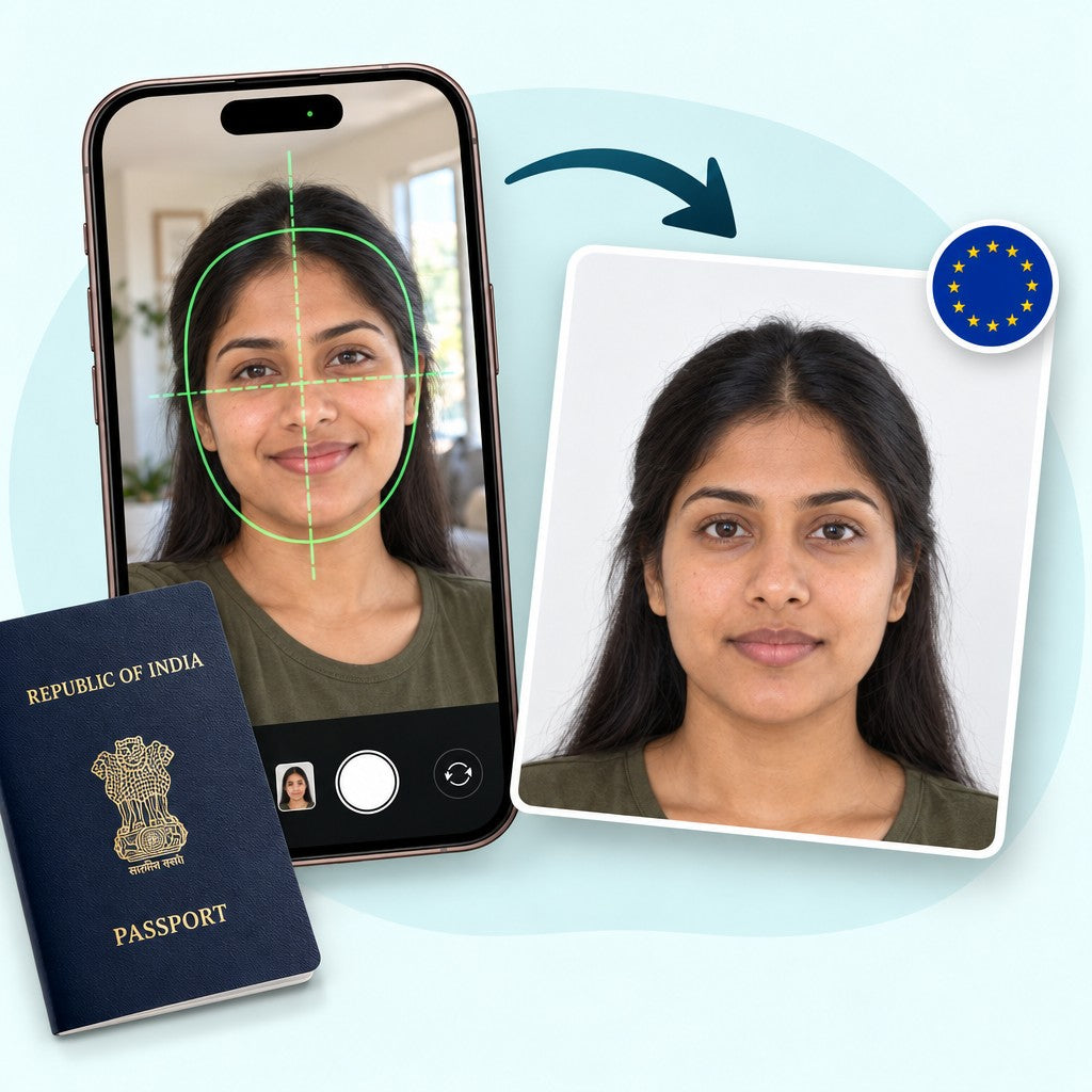 Foto para visa Schengen