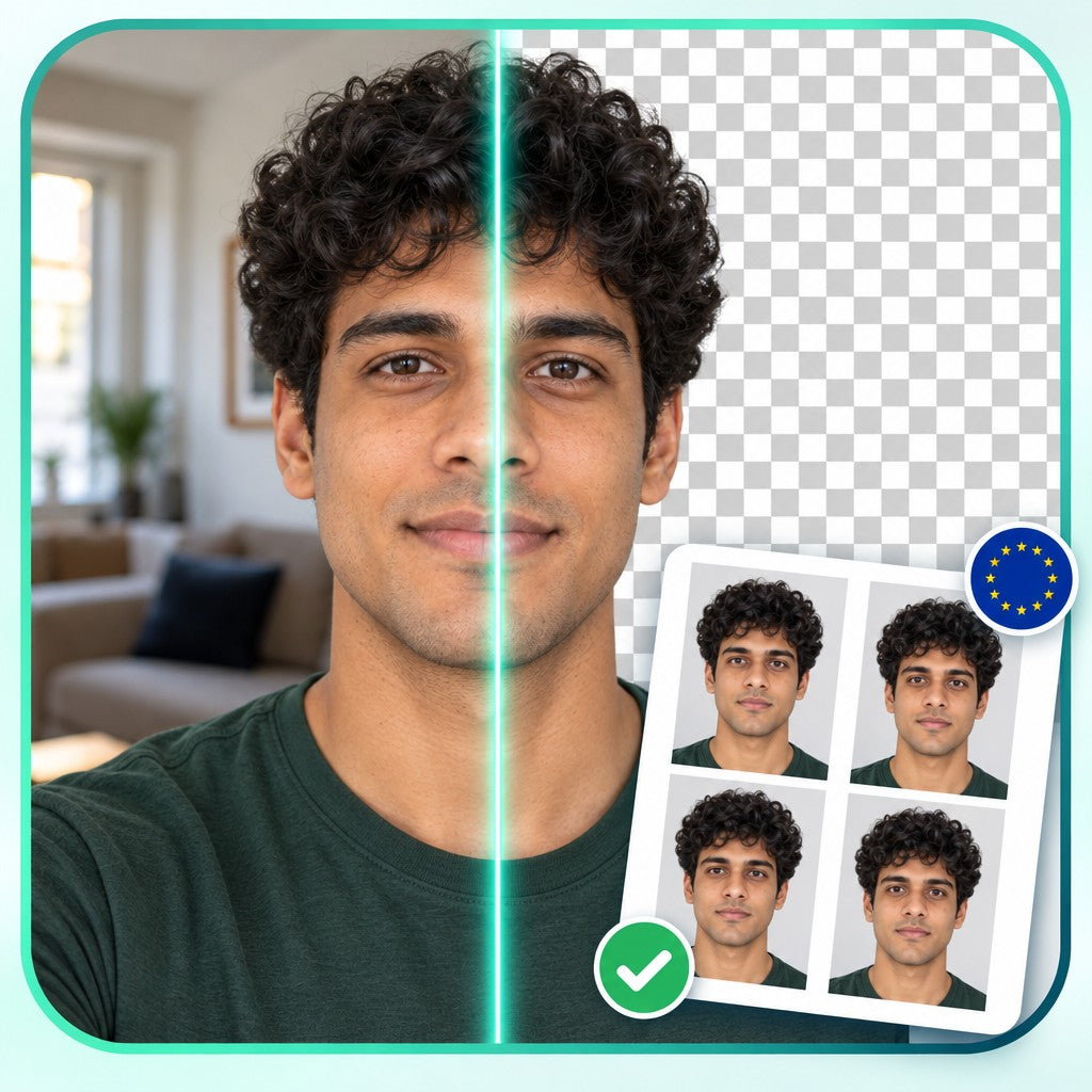 Foto para visa Schengen
