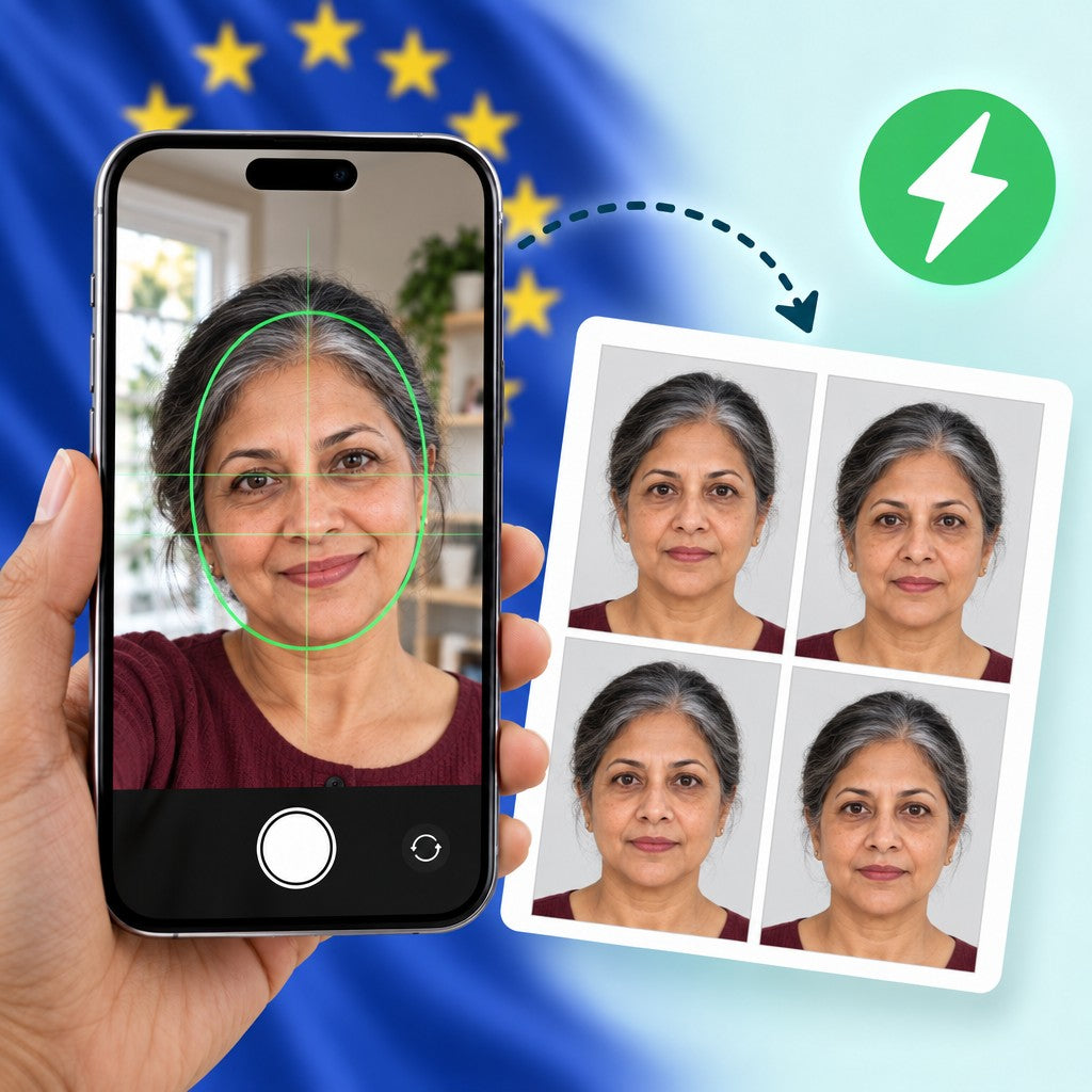 Foto para visa Schengen
