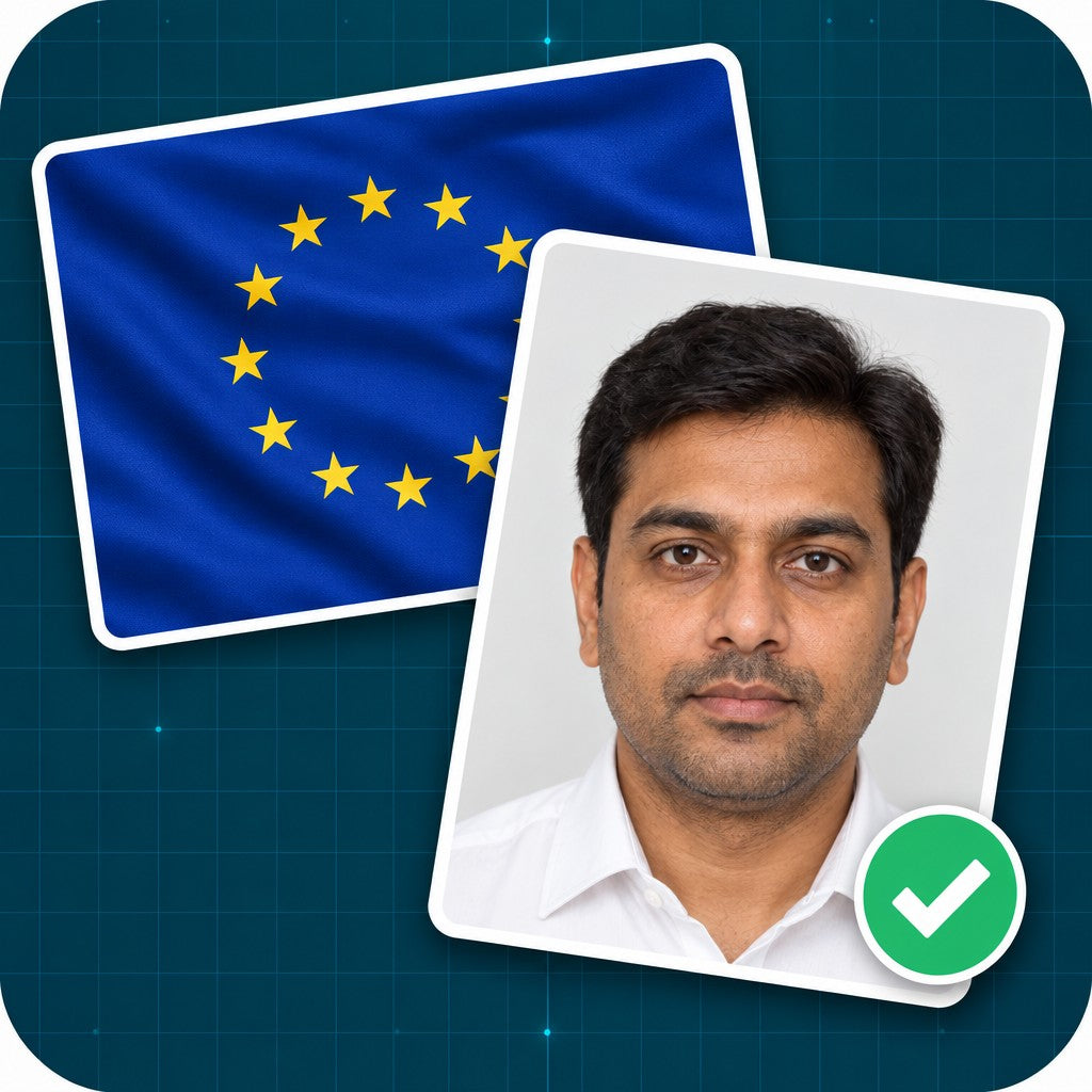 Foto para visa Schengen
